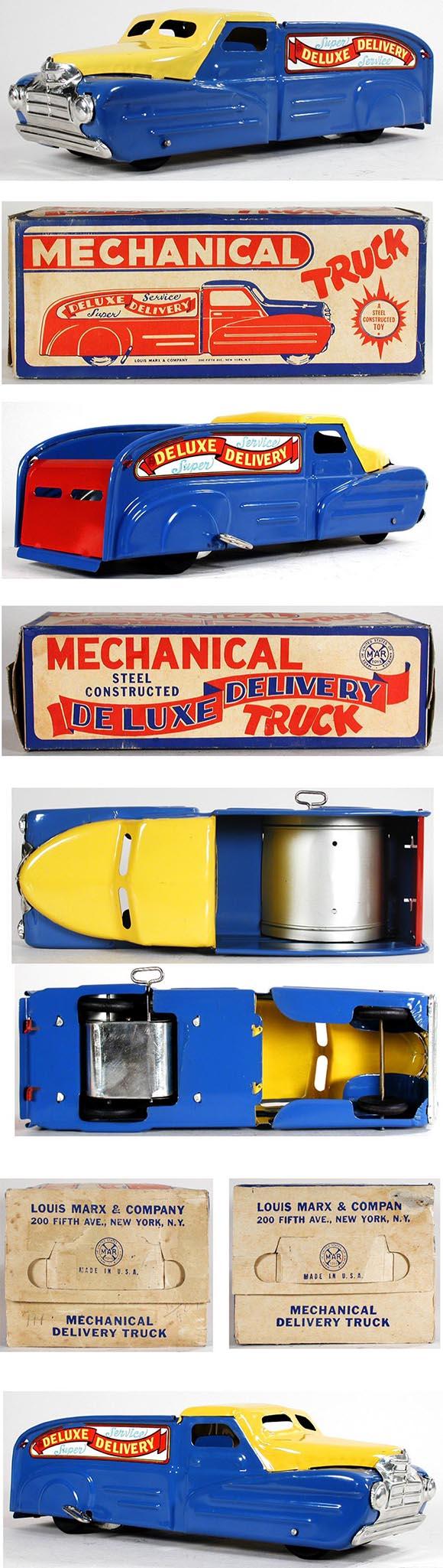 1940 Marx Mechanical Delivery Service Truck in Original Box